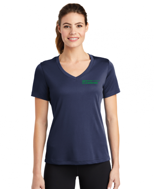 Ladies Short Sleeve V-Neck Tee