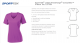 Ladies Short Sleeve V-Neck Tee