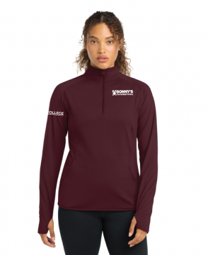 CWC Ladies 1/2 Zip Sport Wick Pullover